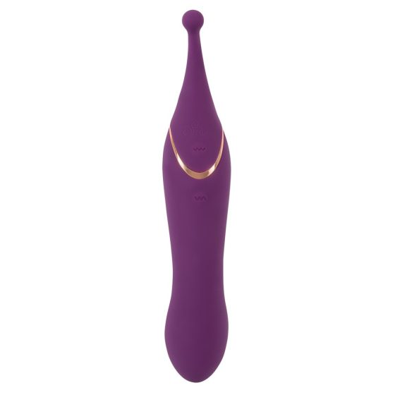 SMILE Double - vibrator clitoridian și vaginal reîncărcabil, 2 în 1 (mov)