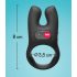 Fun Factory NOS - inel vibrant pentru penis (negru)