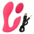 SMILE - Vibrator tip chiloț cu telecomandă, reîncărcabil 2în1 - roz