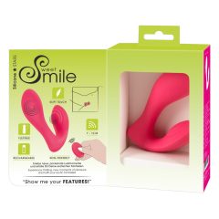 SMILE Panty - vibrator 2in1 fără fir cu acumulator (roz)