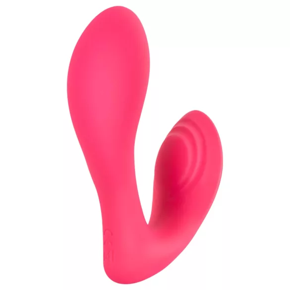 SMILE - Vibrator tip chiloț cu telecomandă, reîncărcabil 2în1 - roz