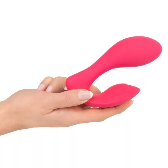 SMILE - Vibrator tip chiloț cu telecomandă, reîncărcabil 2în1 - roz