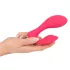SMILE - Vibrator tip chiloț cu telecomandă, reîncărcabil 2în1 - roz