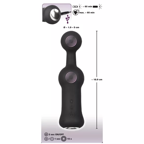 Black Velvets - Vibrator pentru prostată (negru)