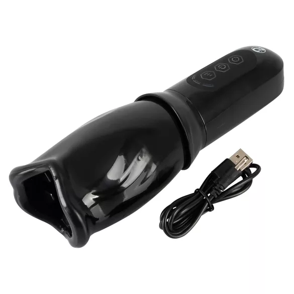 You2Toys - STROKER Rotating - masturbator de gură rotativ, cu acumulator (negru)