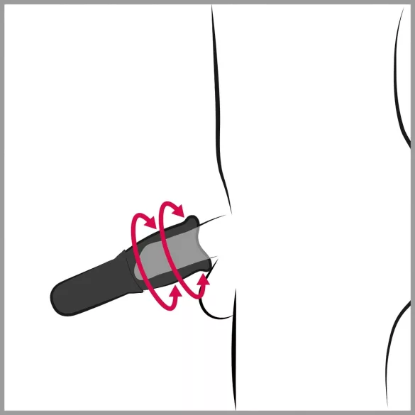 You2Toys - STROKER Rotating - masturbator de gură rotativ, cu acumulator (negru)