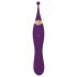 Javida - Set 2în1 vibrator și stimulator clitoridian (mov)