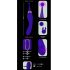 Javida - Set 2în1 vibrator și stimulator clitoridian (mov)