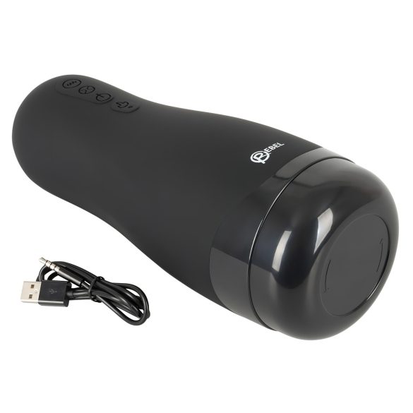 Rebel - masturbator tip vagin, încălzire, 3 funcții, reîncărcabil