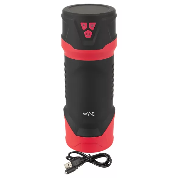 WYNE 04 - masturbator electric cu vibrații și funcție de sucțiune - maro