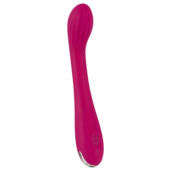 SMILE G-spot - vibrator G-punct cu nervuri reîncărcabil - mov