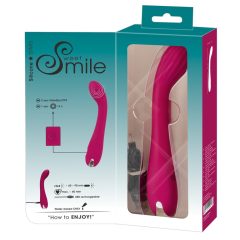   SMILE G-spot - vibrator pentru punctul G, cu acumulator și cu nervuri (mov)