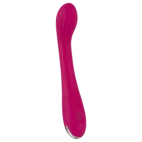 SMILE G-spot - vibrator G-punct cu nervuri reîncărcabil - mov