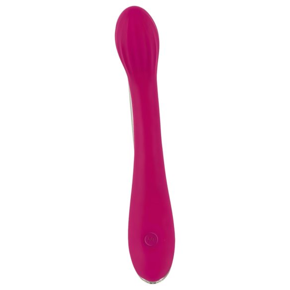SMILE G-spot - vibrator G-punct cu nervuri reîncărcabil - mov