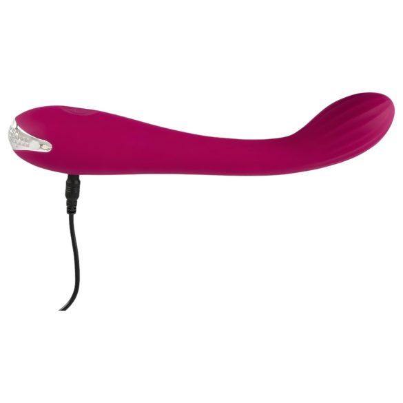 SMILE G-spot - vibrator G-punct cu nervuri reîncărcabil - mov