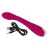 SMILE G-spot - vibrator G-punct cu nervuri reîncărcabil - mov