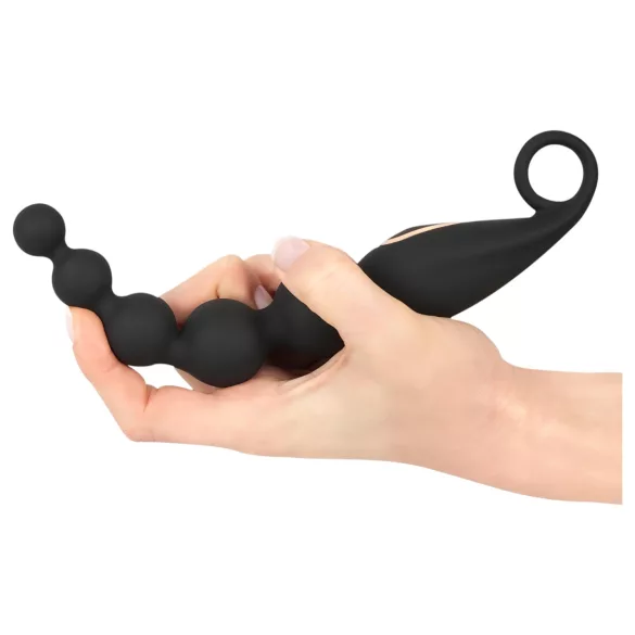 ANOS - bile anale - vibratoare anal cu bile - silicon negru