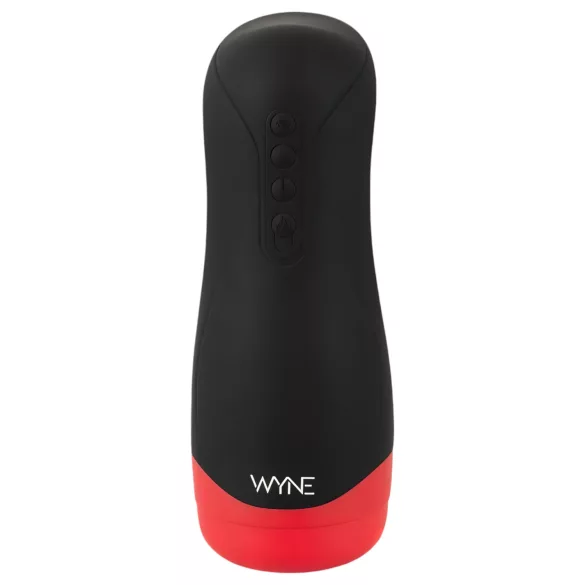 WYNE 01 - Masturbator cu baterie, vibrator-sucțiune și încălzire (negru)