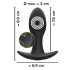 ANOS - vibrator prostate impermeabil, reîncărcabil (negru)