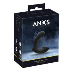 Anos - Vibrator de prostată anatomic, cu acumulator (negru)