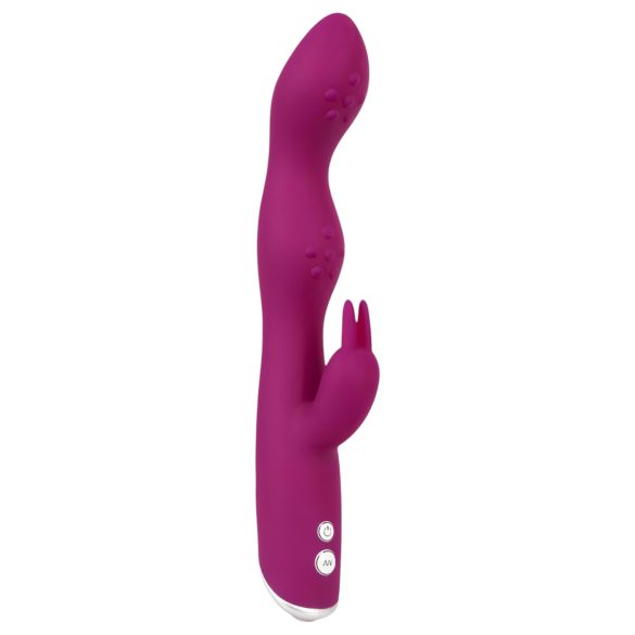 SMILE - vibrator flexibil cu braț pentru punctul G și clitoris (mov)