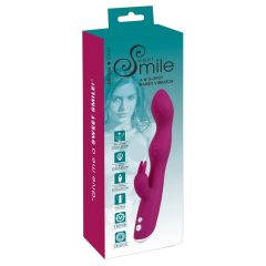   SMILE - vibrator flexibil, cu stimulator clitoridian, A și G-punct (mov)