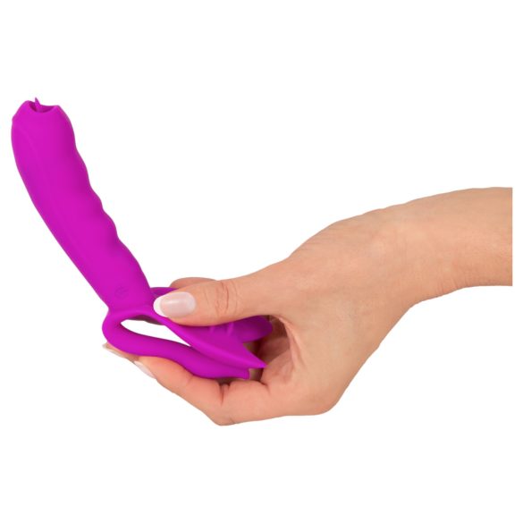 Javida - Vibrator stimulare punct G și clitoris - silicon mov