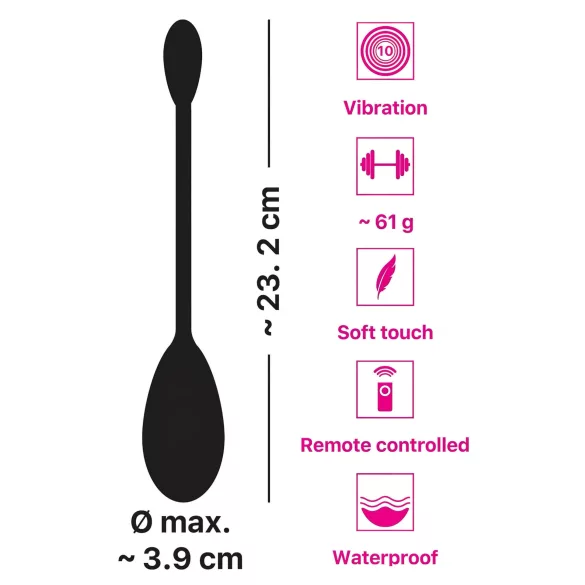 You2Toys - ou vibrator wireless cu telecomandă - reîncărcabil, mov