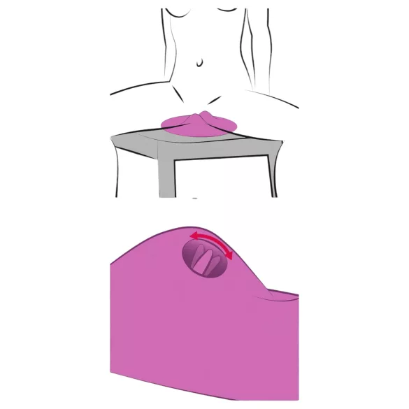 VibePad 2 - vibrator pernă pentru stimulare clitoridiană - mov