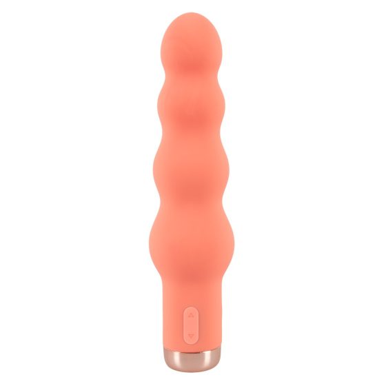 You2Toys peachy! mărgele mini - vibrator cu perle, cu acumulator (piersică)