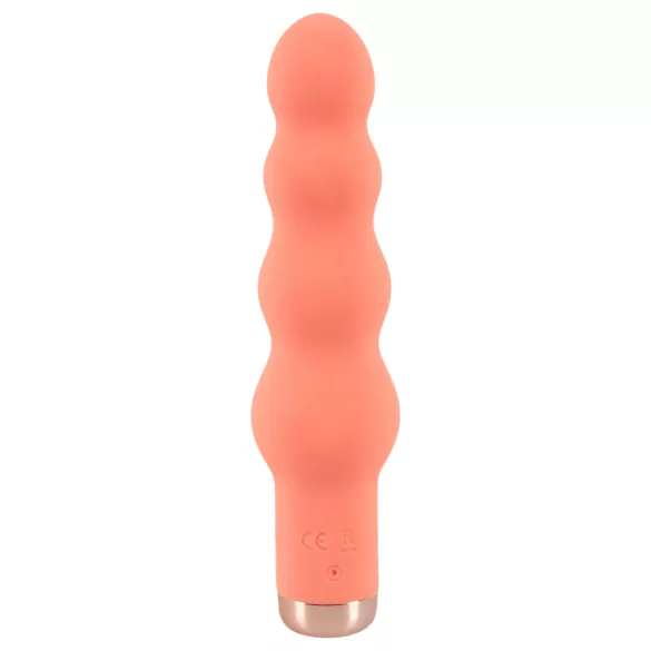 You2Toys - mini vibrator cu bile - silicon, portocaliu