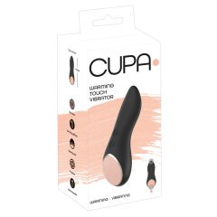   You2Toys CUPA - vibrator clitoridian cu baterie și funcție de încălzire (negru)