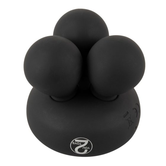 You2Toys CUPA Mini - vibrator masaj cu încălzire, reîncărcabil (negru)