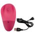 SMILE Thumping Touch - vibrator cu pulsații, reîncărcabil pentru clitoris (roz)