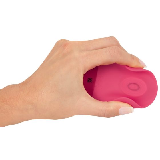 SMILE Thumping Touch - vibrator clitoridian cu pulsații, cu baterie (roz)