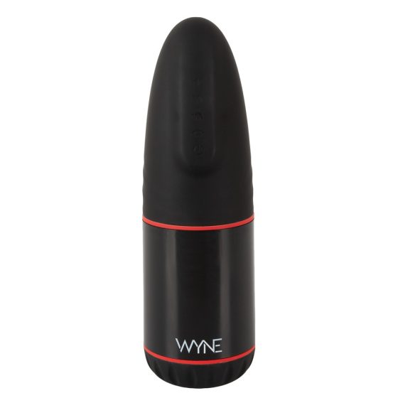 WYNE 02 - masturbator cu vibratii și funcție de supt, cu acumulator (negru-alb)