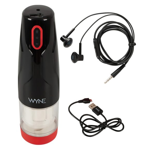 WYNE 05 - masturbator rotativ electric - negru-alb