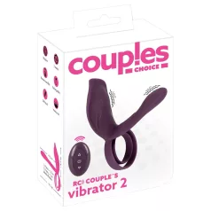   Couples Choice - inel pentru penis vibrații wireless - lila - reîncărcabil