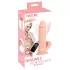 Nature Skin - vibrator cu telecomandă - piele naturală - culoare nude