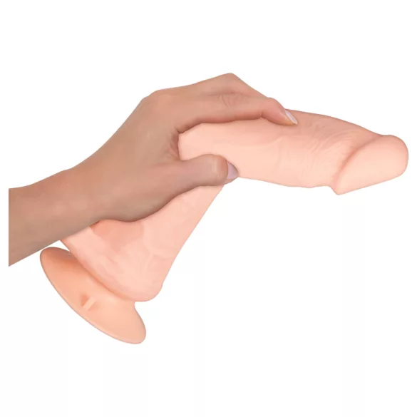 Nature Skin - vibrator cu telecomandă - piele naturală - culoare nude