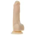 Naked Addiction Rotating 7 - vibrator cu cap rotativ (18cm) - natur