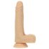 Naked Addiction - Vibrator cu mișcare de împingere 19cm - culoare naturală