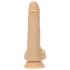 Naked Addiction - Vibrator cu mișcare de împingere 19cm - culoare naturală