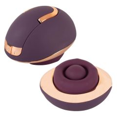   Belou - vibrator cu masaj rotativ, cu acumulator, pentru vulva (mov)