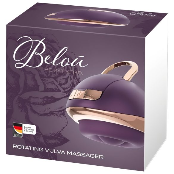 Belou - vibrator rotativ pentru masaj vulvar - reîncărcabil - mov