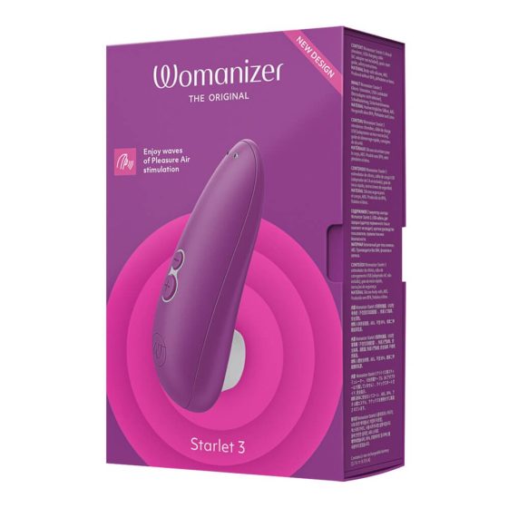 Womanizer Starlet 3 - stimulator clitoridian cu acumulator, tehnologie cu valuri de aer (mov)