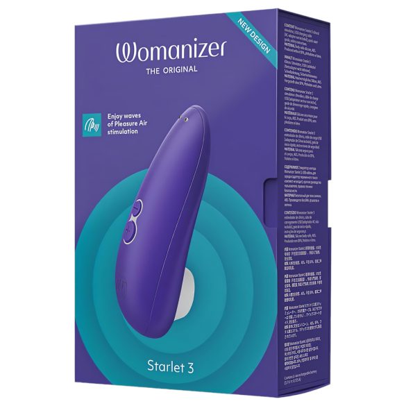 Womanizer Starlet 3 - stimulator cu unde de aer pentru clitoris (albastru)