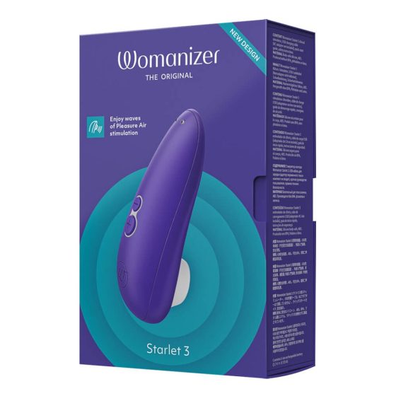 Womanizer Starlet 3 - stimulator clitoridian cu acumulator, cu tehnologie de undă de aer (albastru)