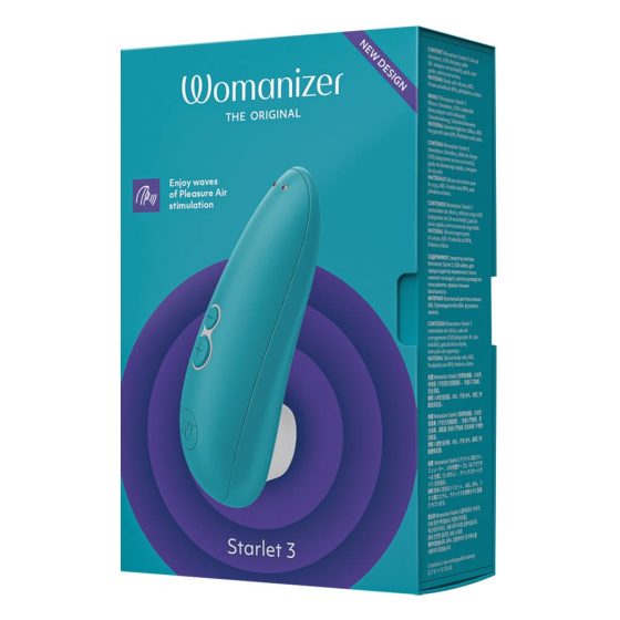 Womanizer Starlet 3 - stimulator clitoridian cu baterie, cu tehnologie de undă de aer (turcoaz)