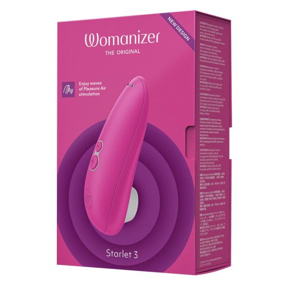 Womanizer Starlet 3 - stimulator de clitoris cu baterie, tehnologie de undă aeriană (roz)